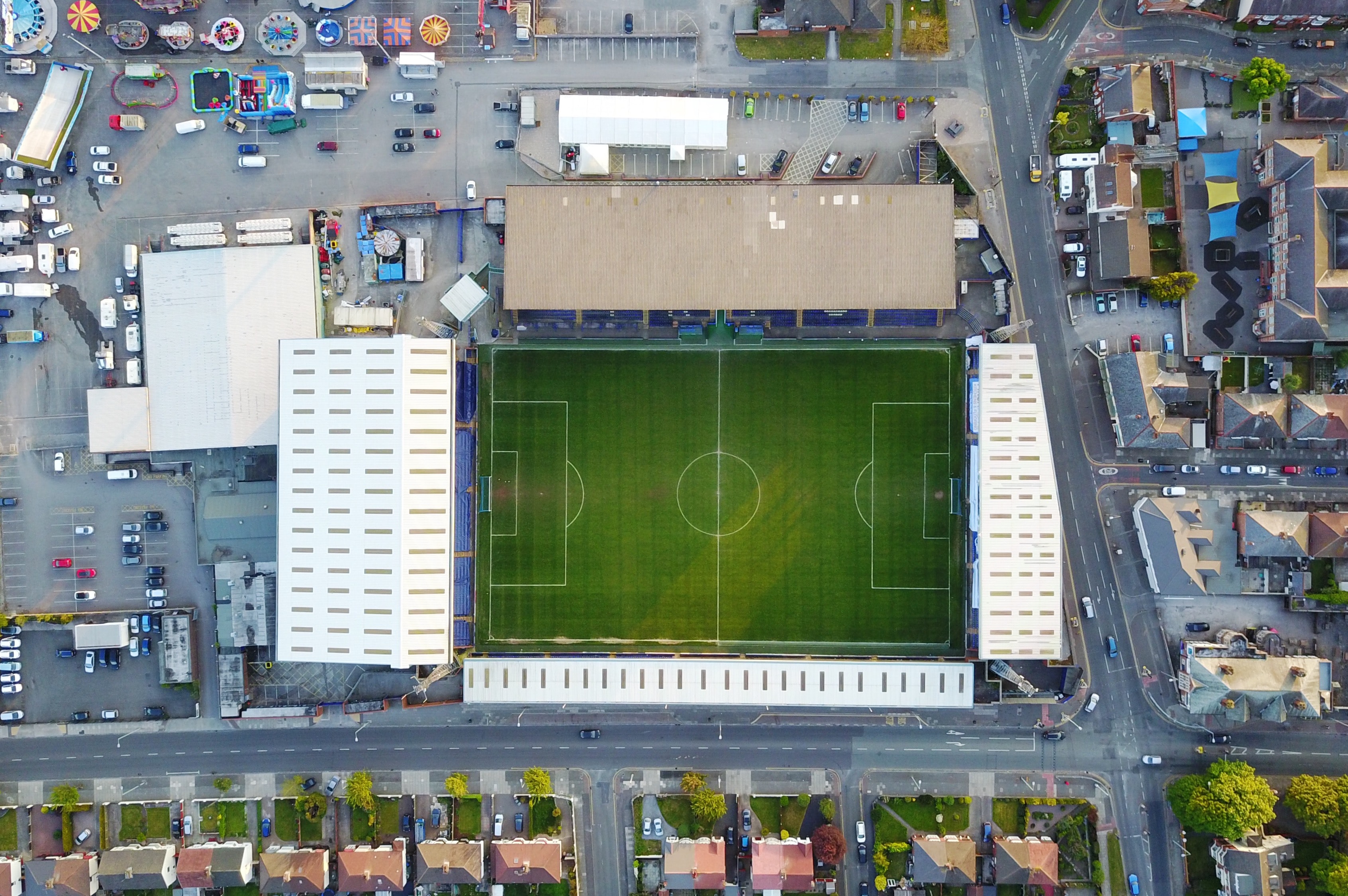 Aerial view of Prenton Park